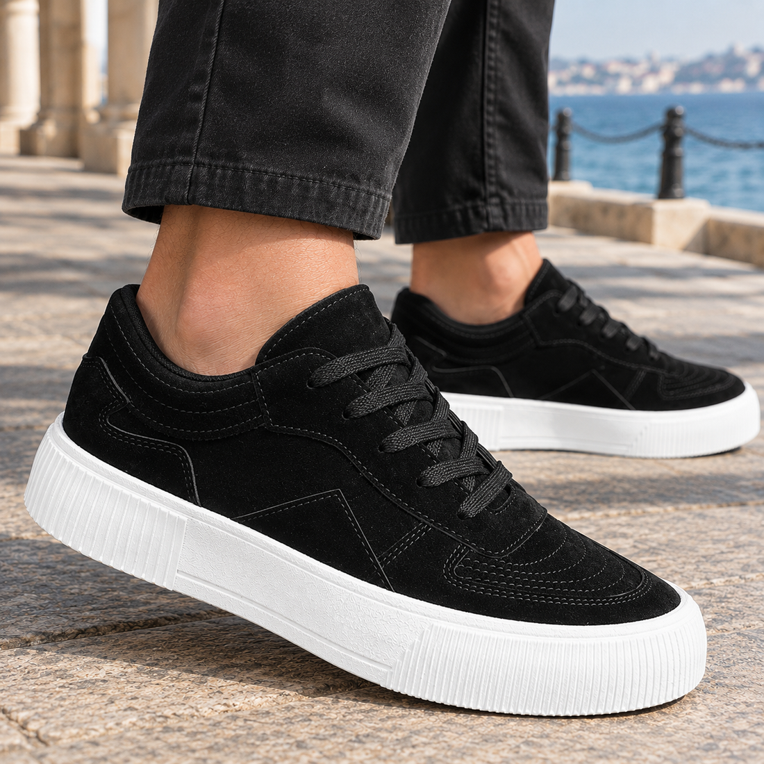 Albizzi Suede Sneakers - Lead Product Detail