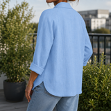 Sofia Linen Jacket - Lead Alternate View