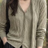 Charlize-Lane Textured Cardigan - Lead Product Detail