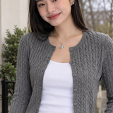 Gwendolen-Lane Cable Cardigan - Lead Product Detail