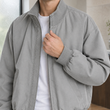 Octave Ribbed Collar Jacket - Lead Product Detail