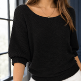 Ruby Scoop Neck Top - Lead Product Detail