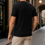 Caleb Textured T Shirt - Lead Alternate View