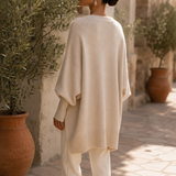 Mabel Poncho Sweater - Lead Alternate View