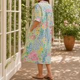 Violetta Floral Midi Dress - Lead Alternate View