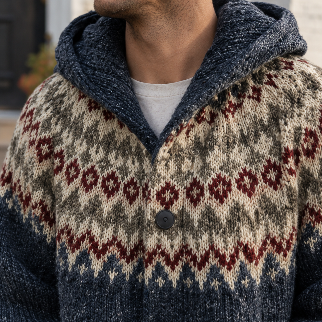 Edmund Hooded Cardigan - Lead Product Detail