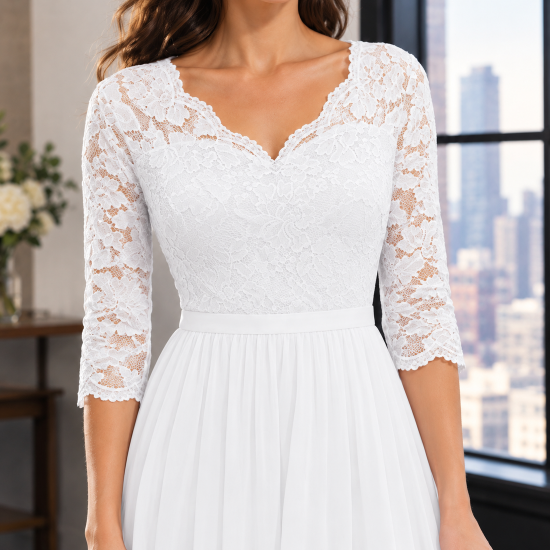 Joanna Lace Maxi Dress - Lead Product Detail