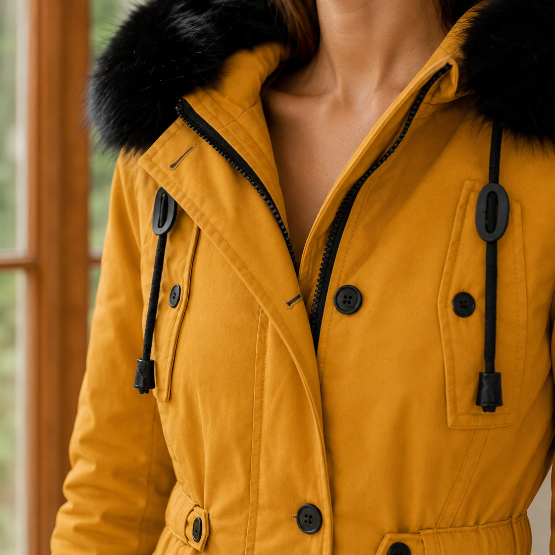 April-Marie Hooded Overcoat - Lead Product Detail
