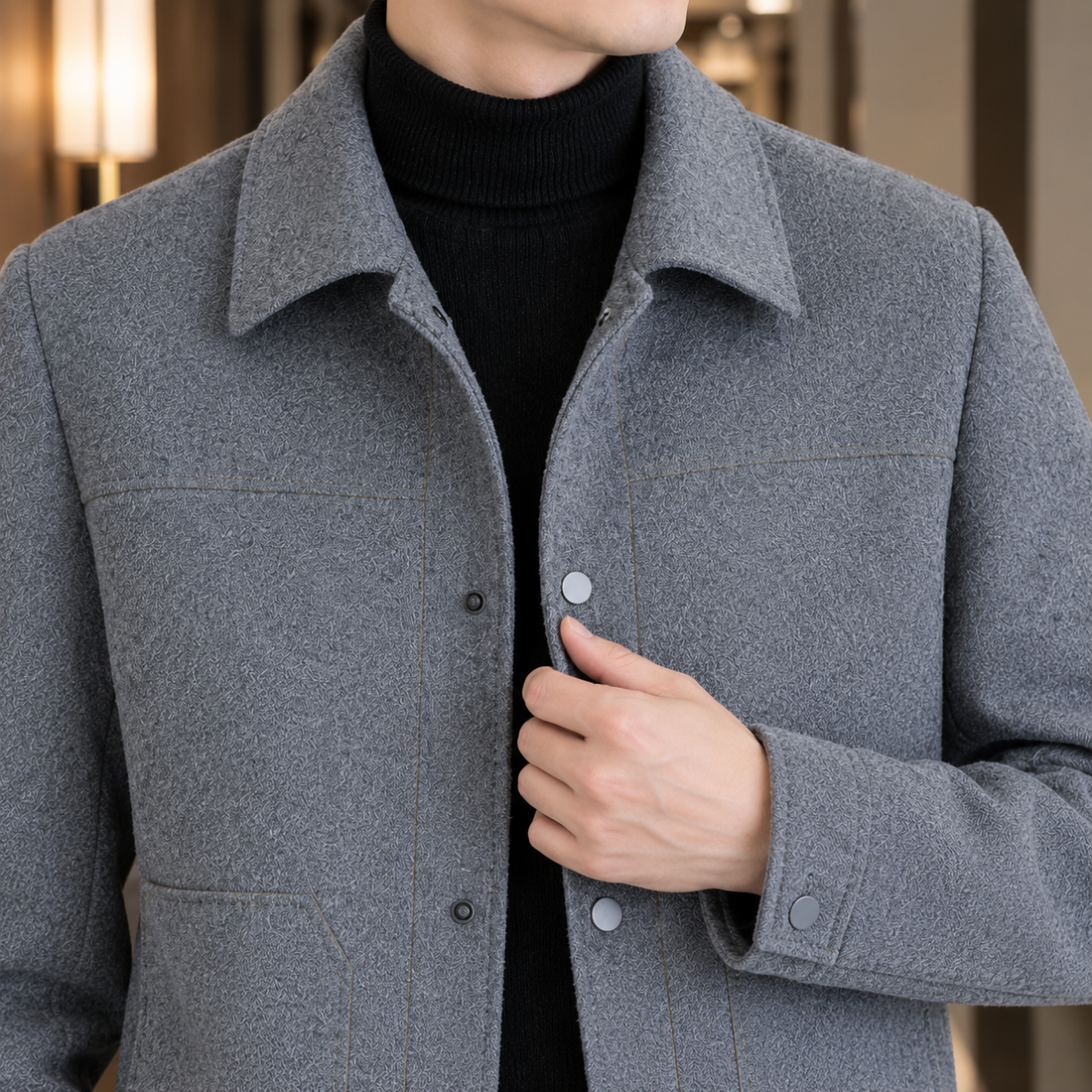 Adam Cashmere Jacket - Lead Product Detail