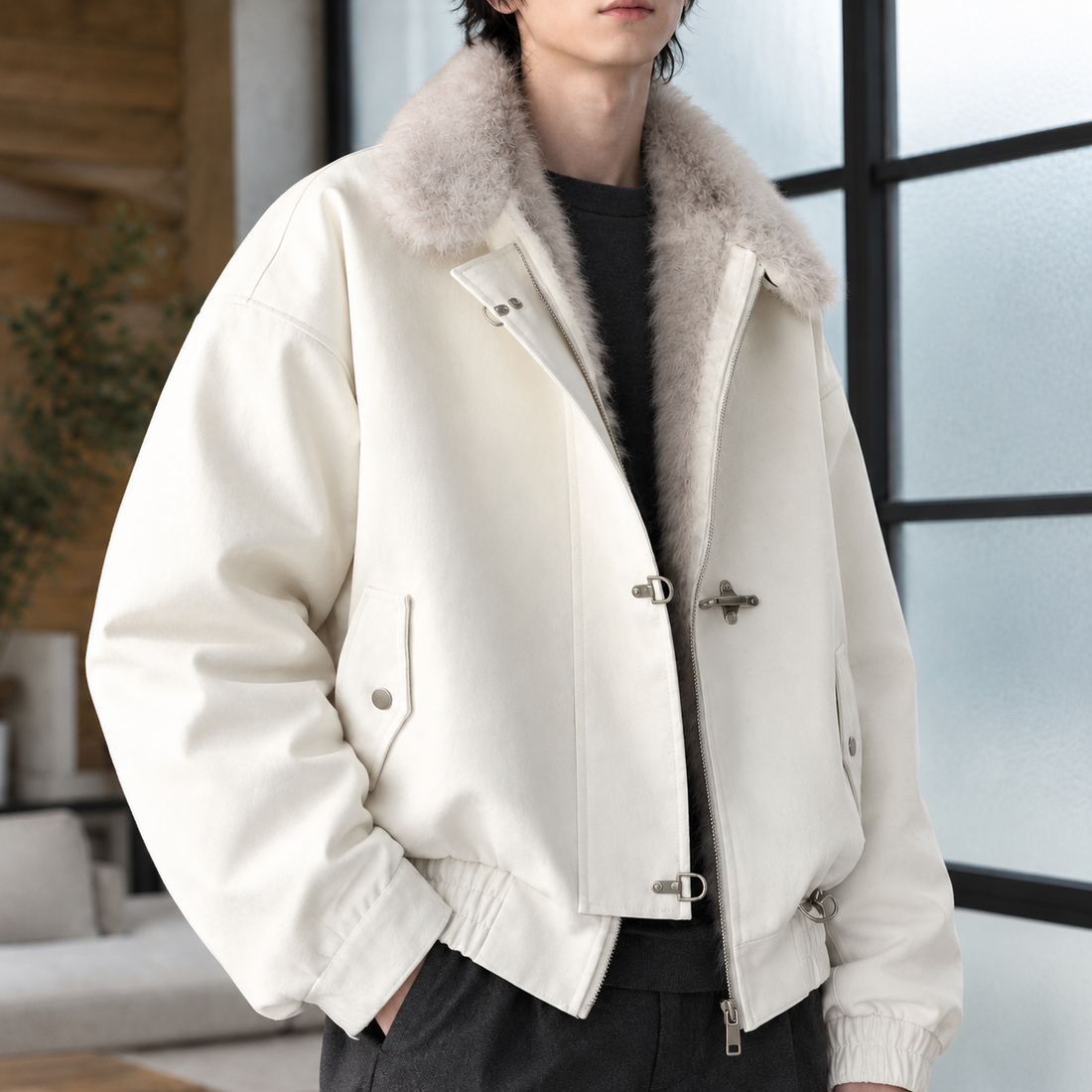 Roman Toggle Jacket - Lead Product Detail