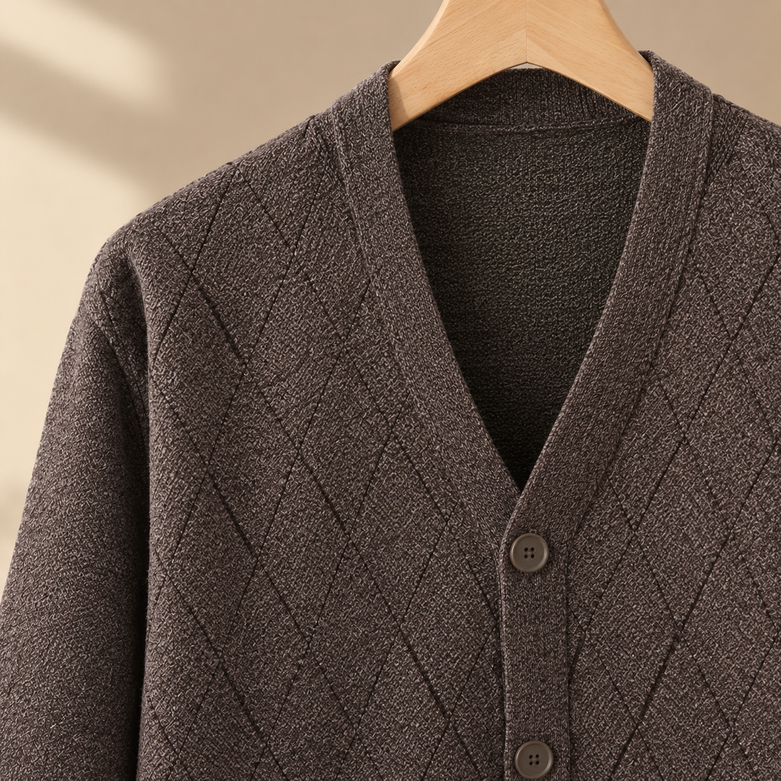 Albin Argyle Cardigan - Lead Product Detail