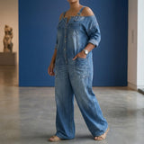 Vivienne Off Shoulder Jumpsuit - Lead Alternate View