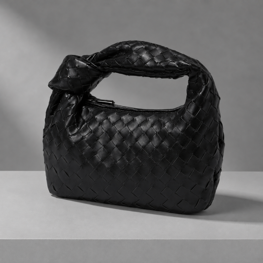 Chianti Woven Mini Handbag - Lead Alternate View