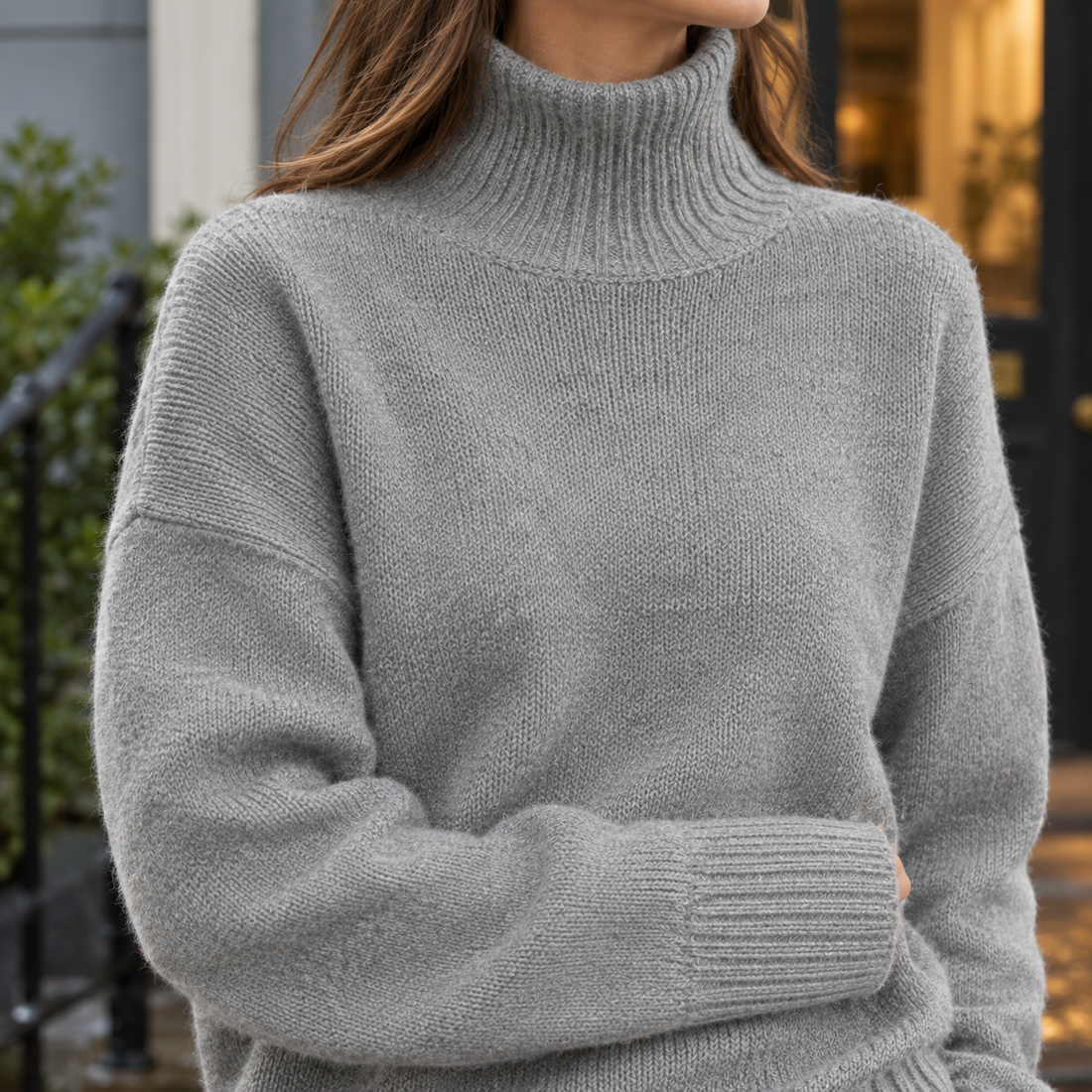 Cleo-Marie Wool Turtleneck - Lead Product Detail