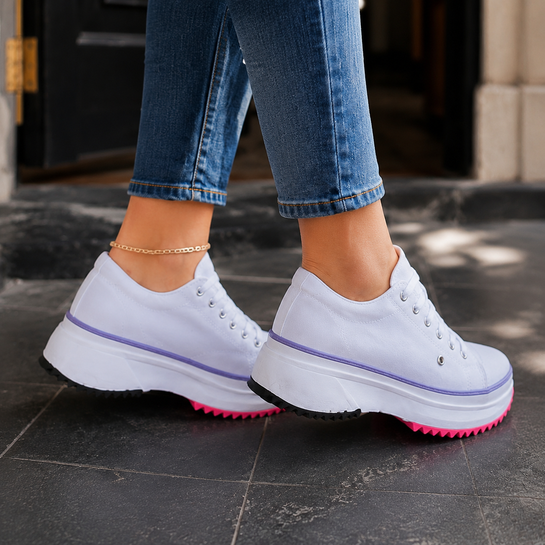 Ravello Platform Sneakers - Lead Alternate View