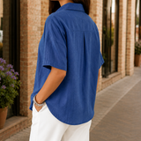 Marguerite Relaxed Blouse - Lead Alternate View