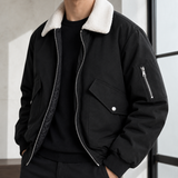 Kasimir Sherpa Collar Jacket - Lead Product Detail