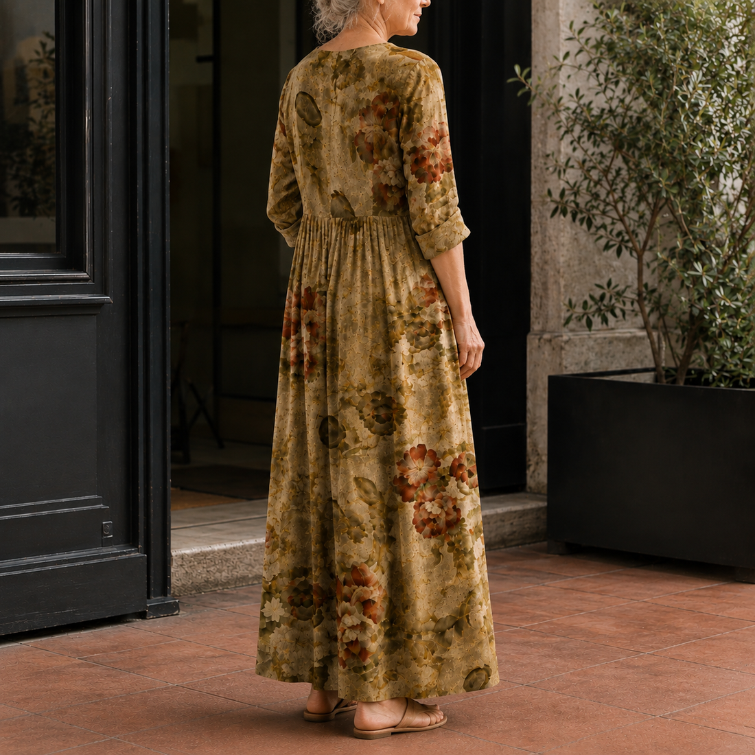 Anouk Floral Maxi Dress - Lead Alternate View