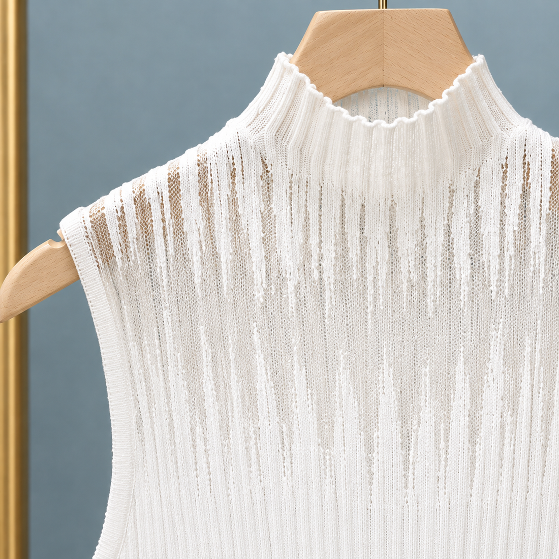 Stacey Mock Neck Top - Lead Product Detail