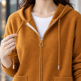 Solange Hooded Hoodie - Lead Product Detail