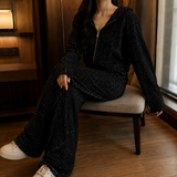 Adelia Sequined Set - Black