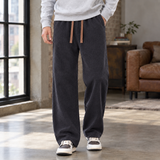 Gilles Straight Leg Pants - Dark Gray Lining