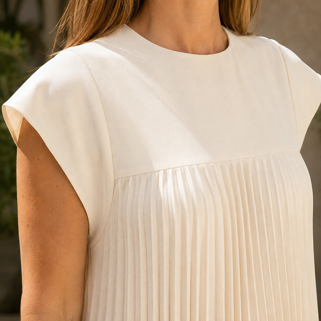 Vivienne Pleated Maxi Dress - Lead Product Detail