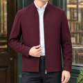 Wine Red Stand Collar