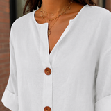 Florence V-Neck Shirt - Lead Product Detail