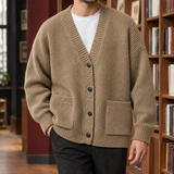 Brannock Ribbed Cardigan - Khaki
