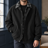 Jude Plaid Trim Jacket - Black