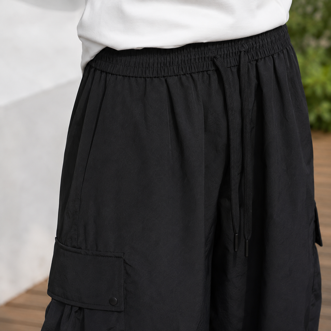 Leander Baggy Pants - Lead Product Detail