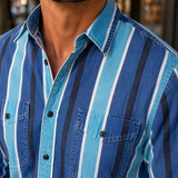 Jasper Striped Shirt - Lead Product Detail