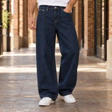 Wesley Wide Leg Jeans - Retro Blue
