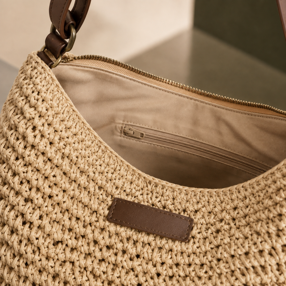 Manfredi Woven Sling Bag - Lead Product Detail