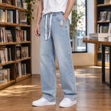 Matthew Wide-Leg Pants - Light Blue