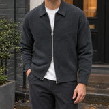 Cyprian Textured Jacket - Dark Gray