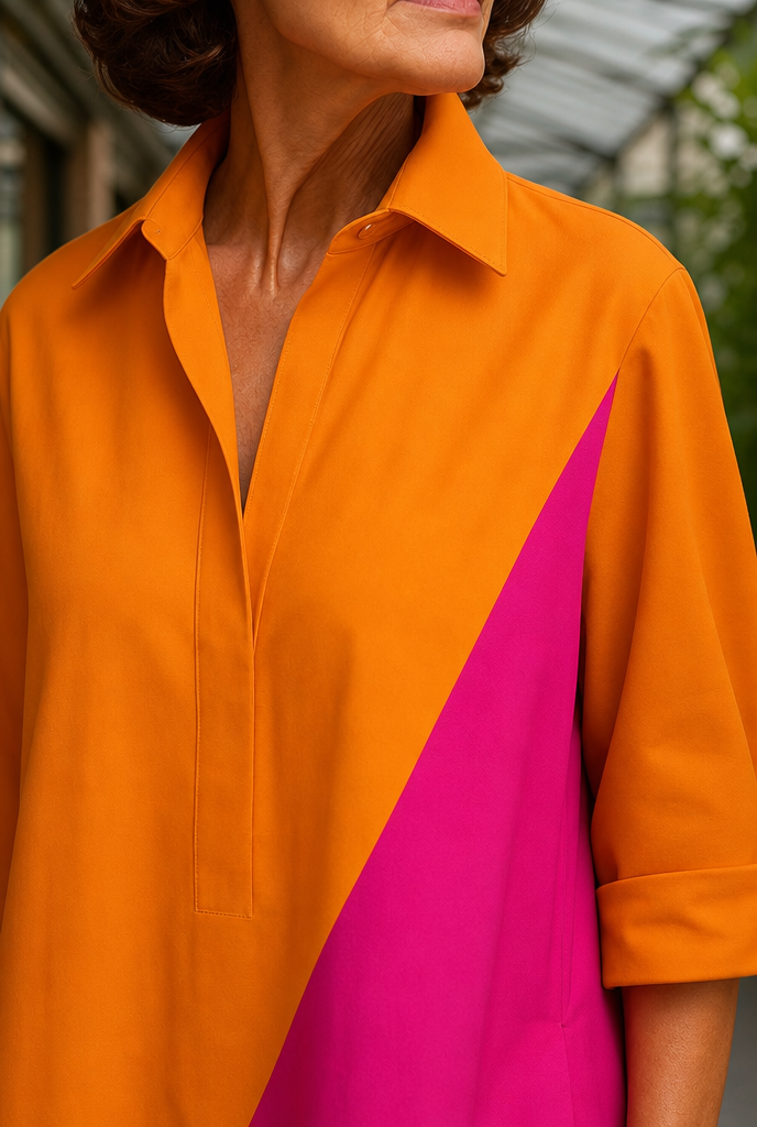 Sonia Colorblock Midi Dress - Lead Product Detail
