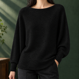 Olive Boat Neck Sweater - Black