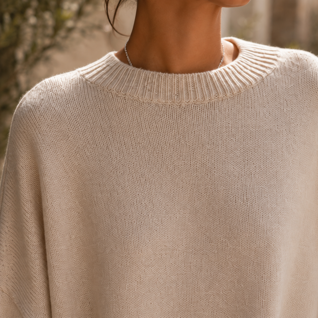 Mabel Poncho Sweater - Lead Product Detail