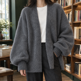 Isabeau-Faye Relaxed Cardigan - Dark Gray