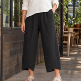 Miriam Tulip Hem Pants - Black