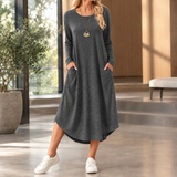 Letitia-Kate Swing Dress - Dark Gray
