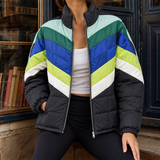 Magdalena Color Block Jacket - Black