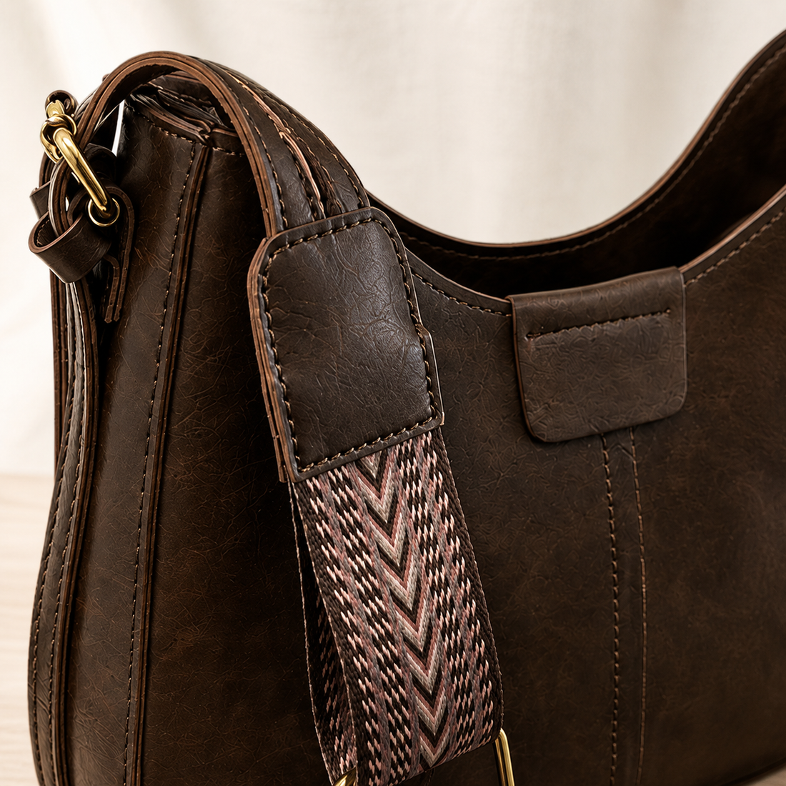 Sarti Crescent Shoulder Bag - Lead Product Detail