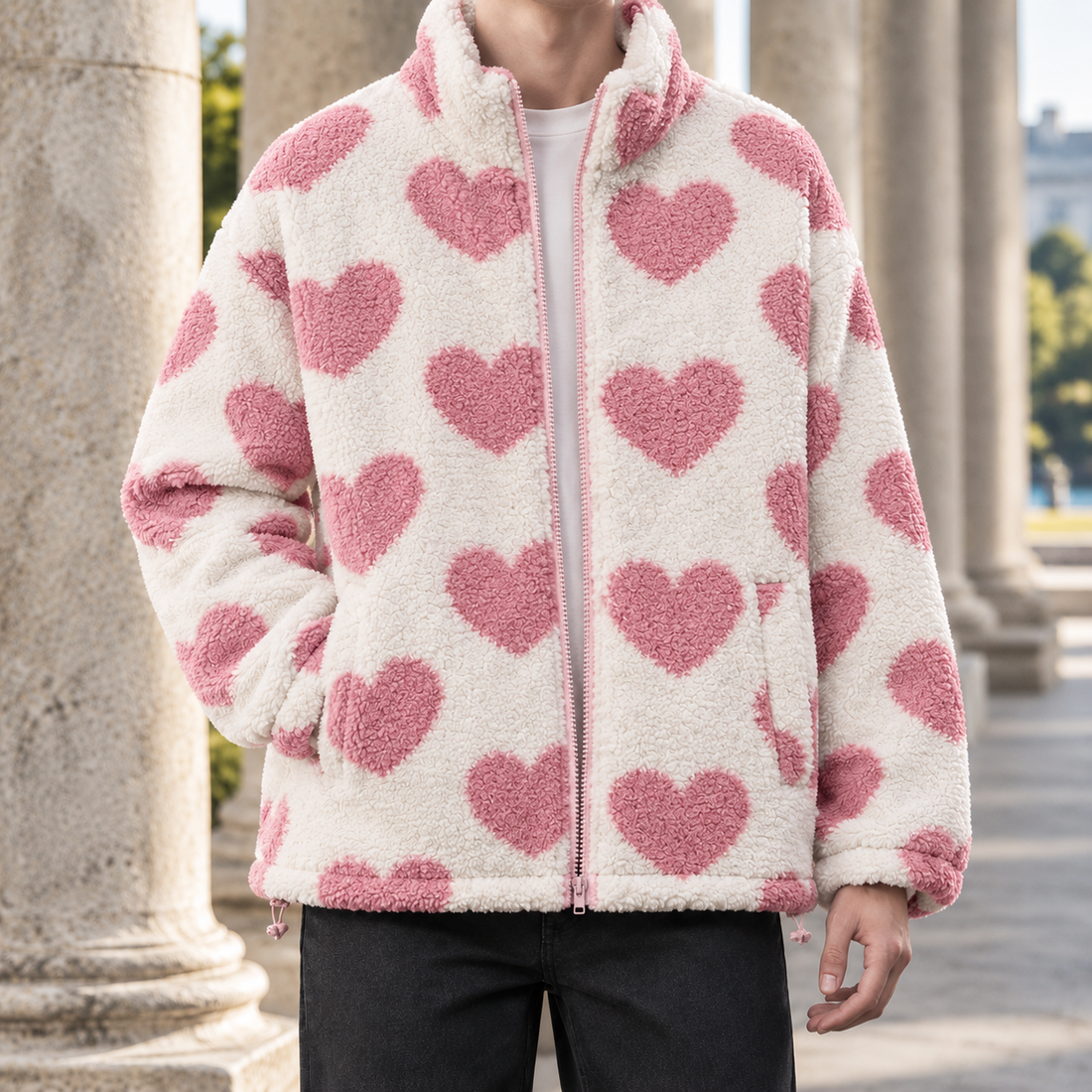 Alden Heart Jacket - Pink