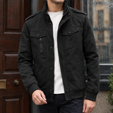 Damaso Military Jacket - Black