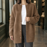 Karen Brushed Cardigan - Caramel Brown