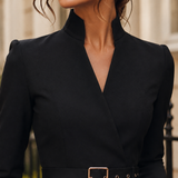 Isabeau Tailored Midi Dress - Lead Product Detail