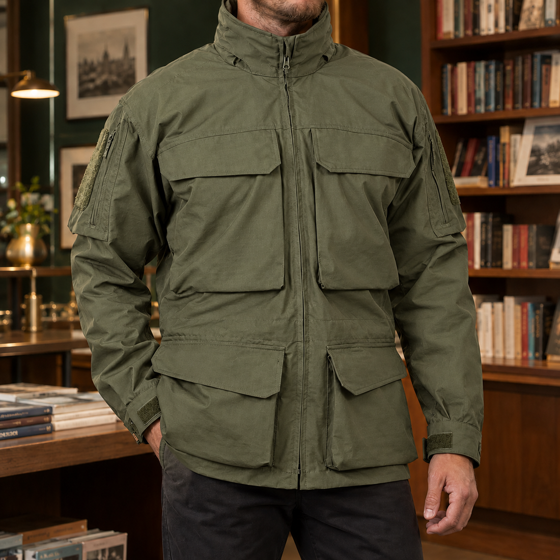 Amos Utility Jacket - Green